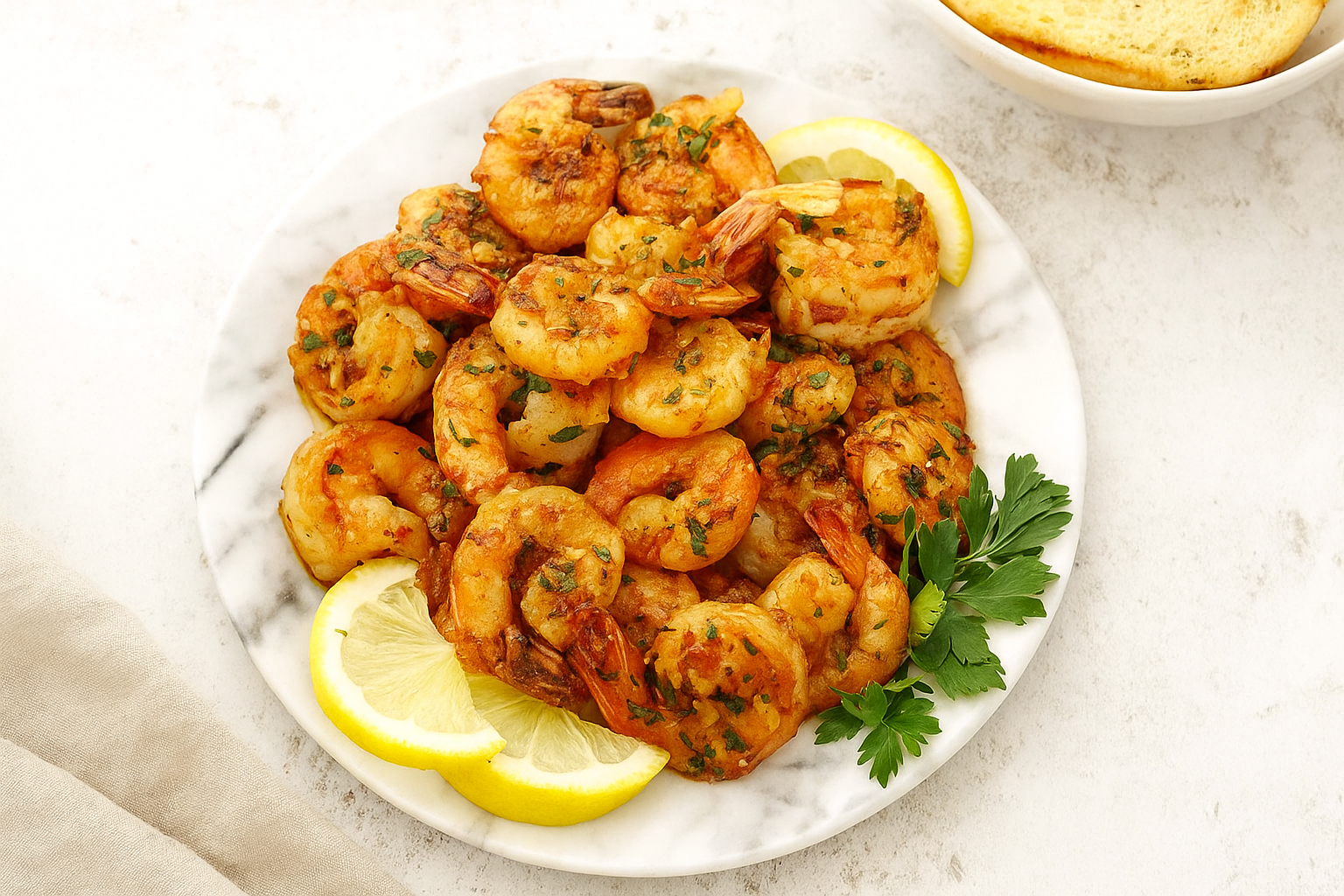 Juicy Prawns in Garlic Sauce