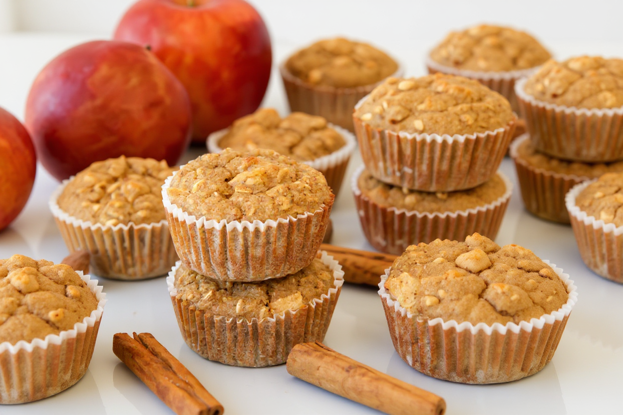 Nutritious Apple Oat Muffins